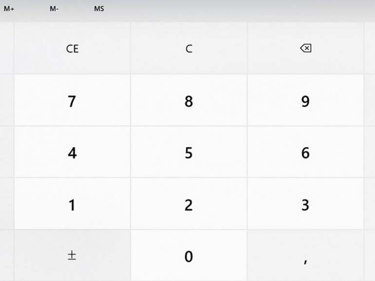 La Calcolatrice di Windows 10