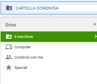 cartelle condivise drive